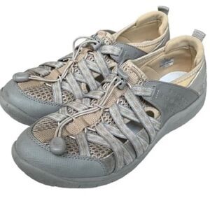 Zibu Paliza Slipon Sneakers in Gray and Tan size 11